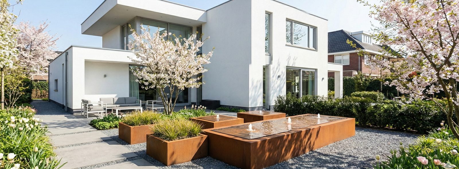 Watertafel of buitenhaard: welk middelpunt kies je voor de tuin?